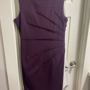Calvin Klein Rich Purple Midi Dress